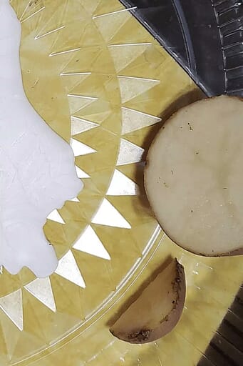 How to Make Adorable Snowman Art for Kids Cut potato in half