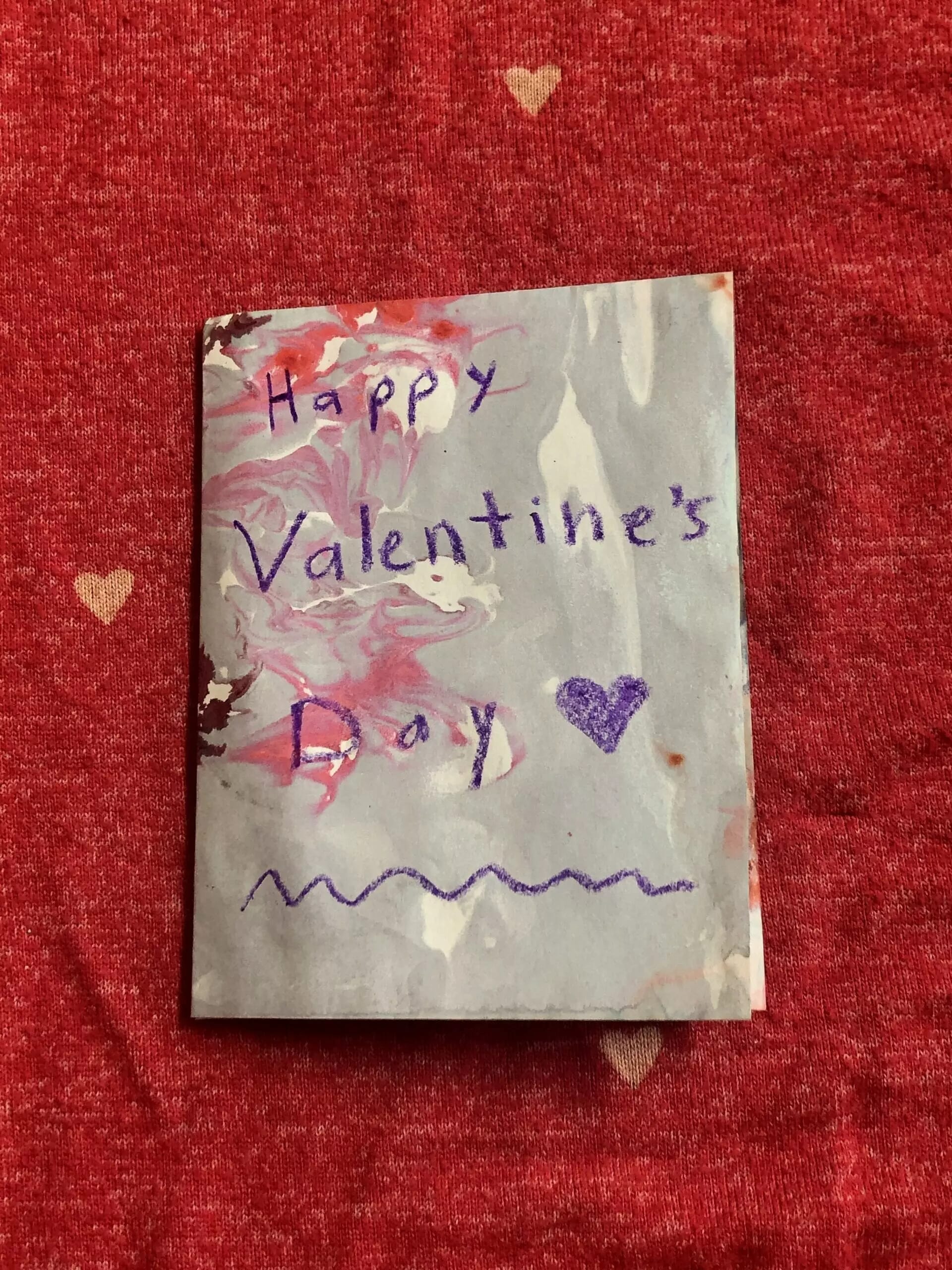 How to Make Fancy Paper for Your Own Valentine's Day Cards