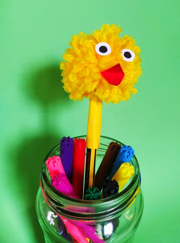Easy 7 Step Cute Little Chicken Pencil Topper Craft Chicken pencil topper craft.