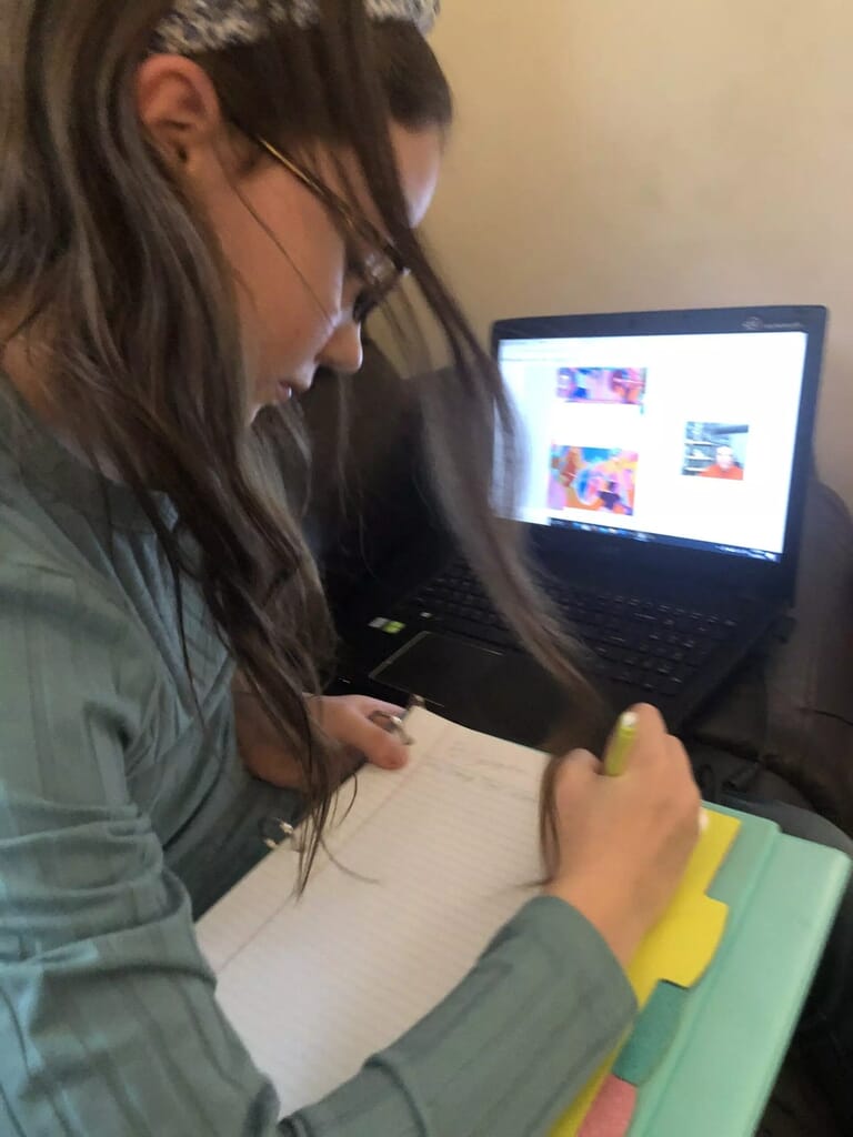 Note-taking is an important component of this course, and there is a lesson included that will give your students guidance and tips about how to take good notes.