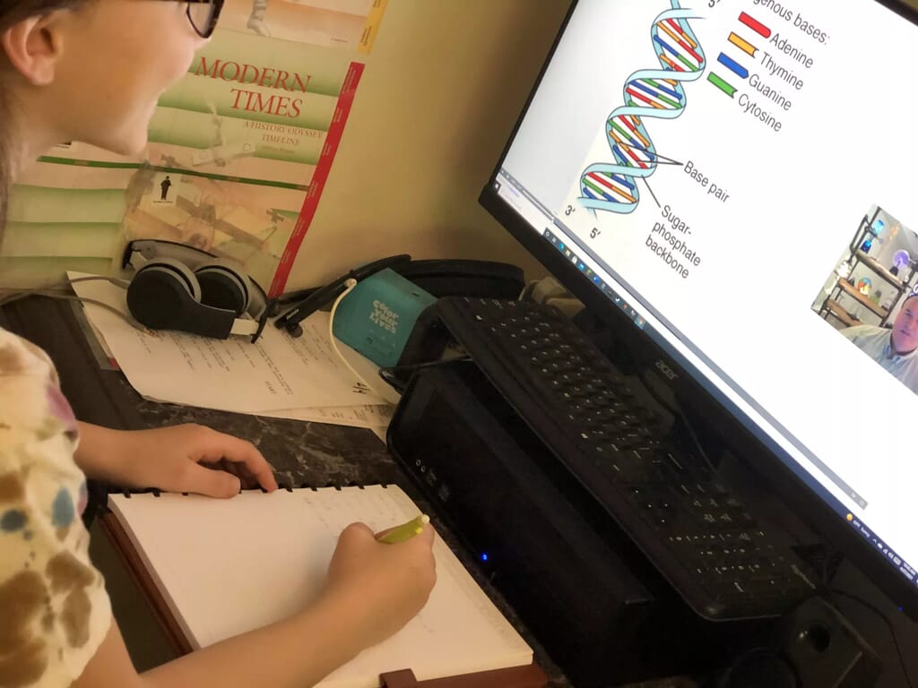 7 Reasons to try this 7 Week Biochemistry/Microbiology Course for Homeschool Science Learning without mom, it's what big kids are ready to do!
